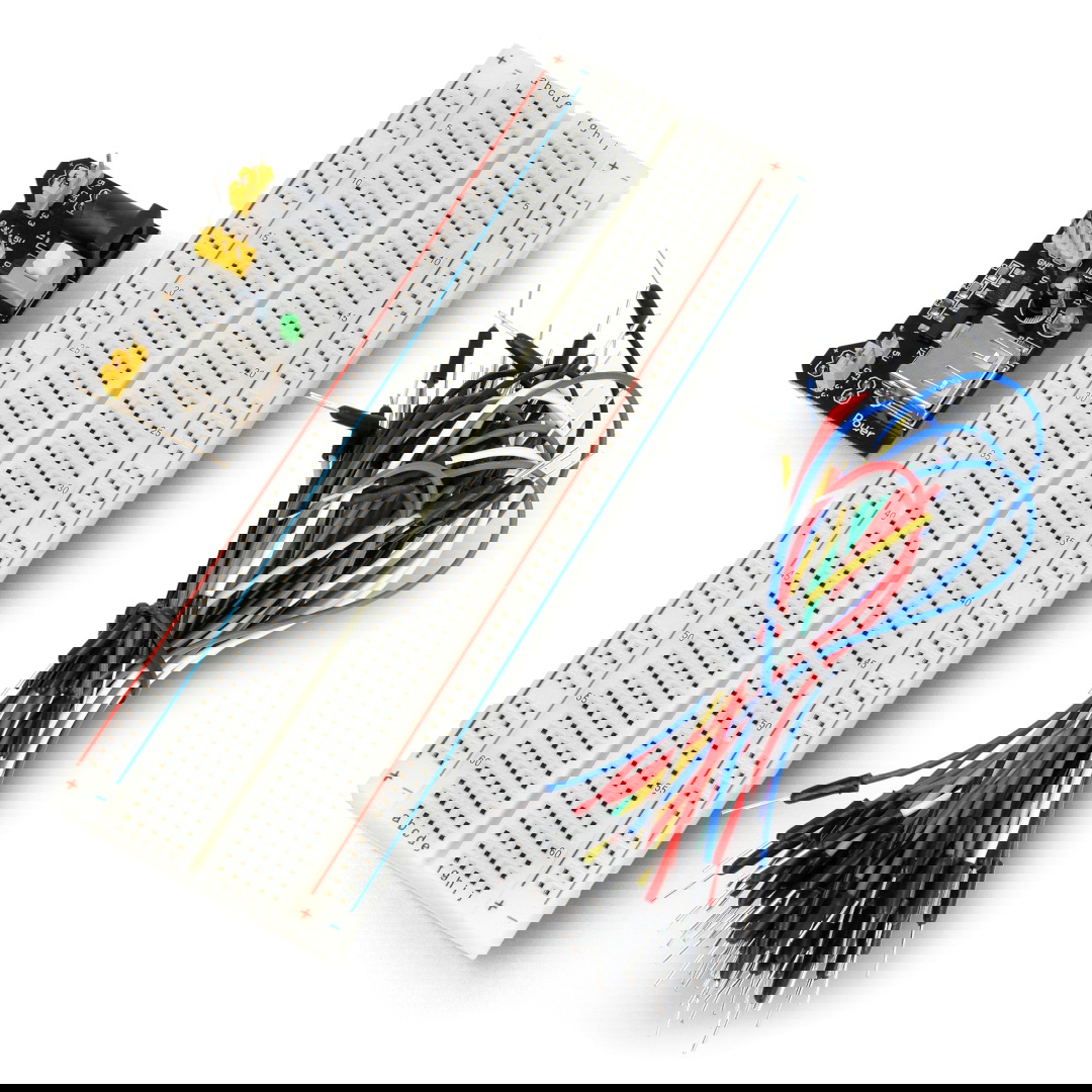Zestaw płytka stykowa 830 + przewody + moduł zasilający